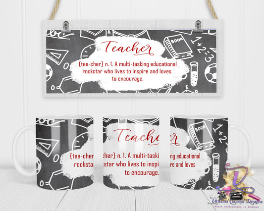 Rockstar Teacher Mug Teacher Gifts for Teacher Mug